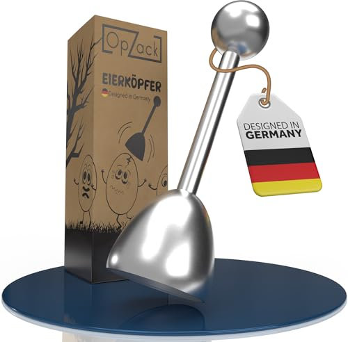 OpZack - 1x Premium Eierköpfer aus hochwertigem Edelstahl, Eierschneider/Eieröffner - super zeitsparend!