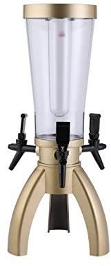 Dispensador de Torre de Cerveza Dispensador de torre de cerveza de 3L con barra de carámbano Cañón de cerveza especial con dispensador de cerveza de tres grifos for fiestas/bares/hogar/exterior Torre