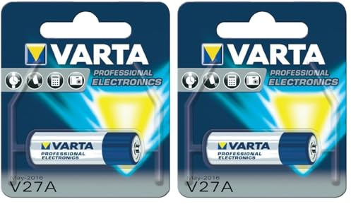 VARTA Batterien V27A, 1 Stück, Alkaline Special, 12V, für Uhren, Fernbedienungen, Taschenrechner, kompakt mit langanhaltender & hoher Leistung (Packung mit 2)
