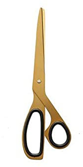 Bastelschere, Edelstahlschere, Metallschere for Basteln, Nähen, 20 cm goldene Schere