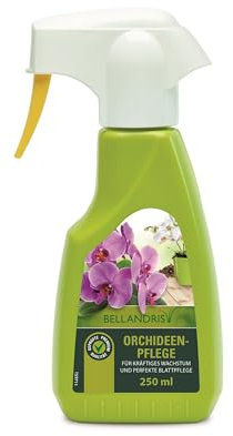 Bellandris Orchideenpflege - Fördert kräftiges Wachstum, spezielle Blattpflege für gesunde Orchideen - 250ml