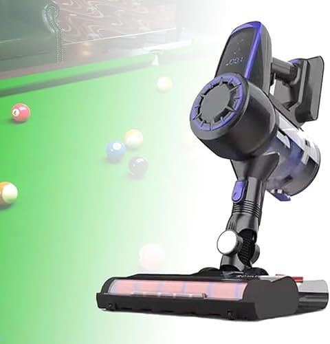 MJBDCVN Elektrisk biljardbordsduk, rengöringsmedel, biljard, snooker och biljardbord, 300 W biljard pool bordsduk borstrengörare 20 kpa trådlös dammsugare med 2:e växeln