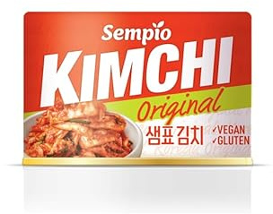Sempio Kimchi en Lata (Original, 160g x 12) - Auténtico Kimchi Coreano de Col Napa en Lata. Vegano, No Transgénico | Autentico kimchi di cavolo napa coreano, pronto da gustare e a lunga conservazione. Ideale con riso, noodles e BBQ.