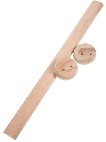 Cabilock Robuste Kleiderstange Aus Buchenholz Mit Flanschhalterung Multifunktionale Holz-kleiderstange Zum Hängen Von Kleidung Im Schrank Einfache Montage Ohne Bohren Platzsparend Für Zuhau