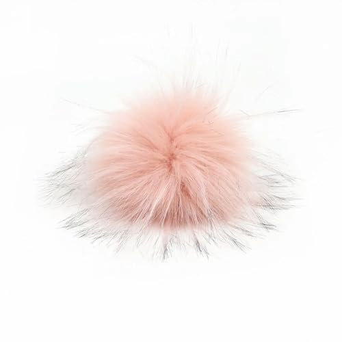 ROCILA 1 Stück 15 cm Kunstfuchspelz, Flauschiger Pompom-Ball, Farbenmix für Hüte, Charms, Accessoires, Knopf, Kindermützen, abnehmbare Strickmütze für Frauen