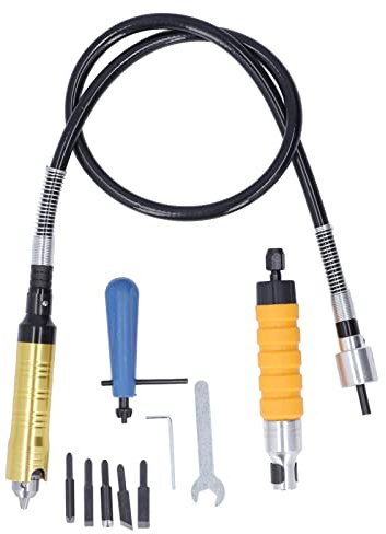 Flexible Extension Chuck Key for Power Drill, Ergonomic Design, Flex Shaft Extension Chuck, 3-5 Times Speed Without Fatigue