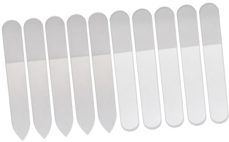 PLAFOPE Praktische Nail Art Tools 10 Stück Glas Nagelfeilen Polieren Maniküre Werkzeuge Reiben Kunstfeilen Set
