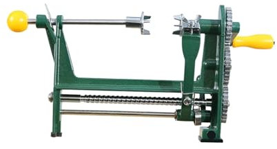 Adjustable Citrus Fruit Peeler - Desk or Table Clamp Orange Peeling Machine for Lemons Limes - Stainless Steel Hand Crank Peeler