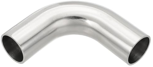 PATIKIL 90 Gradi Gomito di Scarico Raccordi 75mm 1(25mm) OD | Conformatura A Manicotto, Connettore per Tubi Gomito in Acciaio Inox 316, per Tubi di Scarico Corrimano Scale HVAC