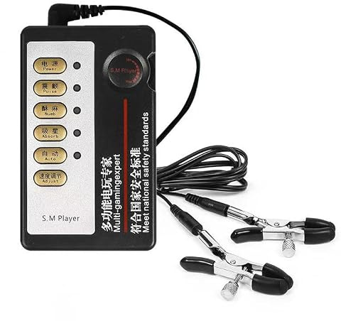 Électrostimulation Métal Pinces à Téton mamelon Clitoris avec Hôte Réglable | YILUQIFLY Seins Accessoires Bondage Douleur Plaisir Electro Shock Jeux Intimes BDSM sexuel Homme Femme Adulte Masturbateur