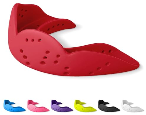 SISU Aero Mouthguard | Sport Mundschutz für Boxen, Hockey, Lacrosse und Kampfsport Dünnes Material, sprechen und atmen bleiben möglich