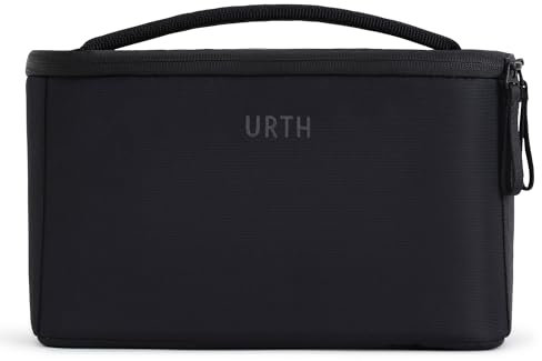Urth Arkose 3.7L Camera Insert Bag - Water Resistant, Padded, Recycled Case for DSLR/SLR Camera, Lens and Photography Accessories in Black