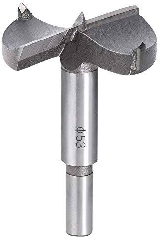 Flintronic Mèches Bois, 53MM Fraise Carbure, Installation de Portes et Tiroirs, Contreplaqué, Aide Rapide pour Faire des Trous Propres dans le Bois