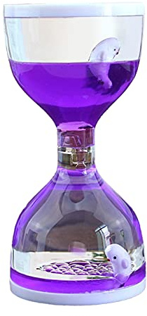 LA TALUS Minuteur à mouvement liquide pour jeu sensoriel, jouet anti-stress, décoration de bureau pour enfants et adultes Violet