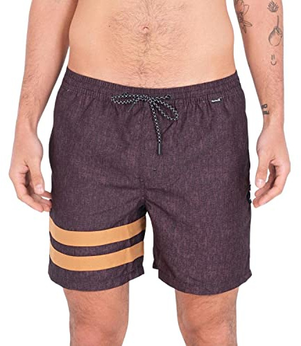 Hurley Herren Blockparty Volley Board-Shorts, schwarz, L