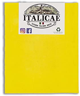 ITALICAE - stracci cucina MADE IN ITALY - panno giallo 40x35cm - Straccio ultra assorbente perfetto come asciuga bicchieri. Asciughini adatti per ogni superficie!!