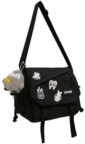 Inshere Niedliche Umhängetasche, ästhetische Umhängetasche, Nylon Y2K Schultertasche für Frauen Männer