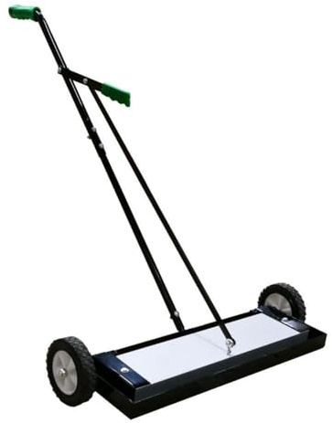 Magnetar Escoba Magnética Profesional - 60cm - Barredor magnético Extra Potente - Escoba para Recoger Metal - para Uso intensivo - Adecuado para Interiores y Exteriores