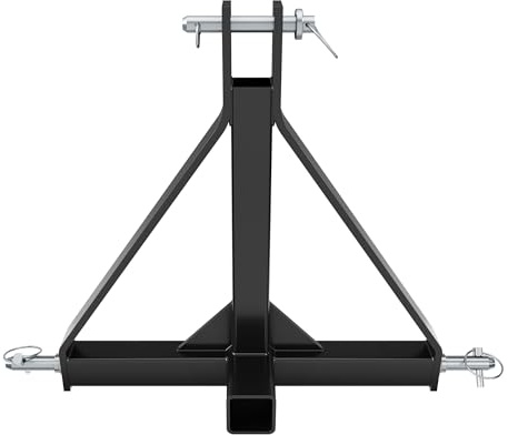 ECOTRIC 3 Point 2 Receiver Trailer Hitch Category 1 Tractor Mover Drawbar Hitch Heavy Duty Compatible with Kubota BX LM25H WLM Tractor NorTrac Yanmar Kioti Cat John Deere