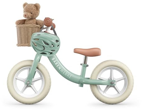 Bärenwerke LR 200 T Kinder-Laufrad, leicht, höhenverstellbar, ergonomischer Sitz, pannensichere Räder, ab 2 bis 6 Jahre, für Mädchen & Jungen