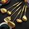 Sleek Gold Stainless Steel Kitchen Utensils Set, Space saving Design, Effortless Cooking (#2)