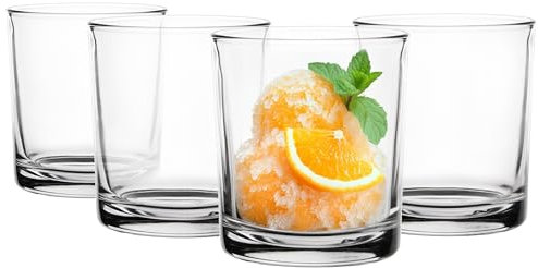 Glasmark KROSNO 1992 Bicchiere da acqua Bicchiere da acqua Basso 160 ml Vetro robusto lavabile in lavastoviglie Laccato trasparente