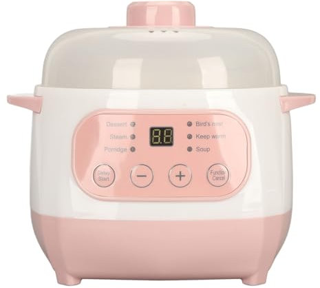 Pentola Per Stufato Elettrica, Mini Pentola Per Stufato In Ceramica, Pentola Per Porridge In Ceramica Intelligente, Pentola Per Porridge In Ceramica Intelligente Anti Bruciature
