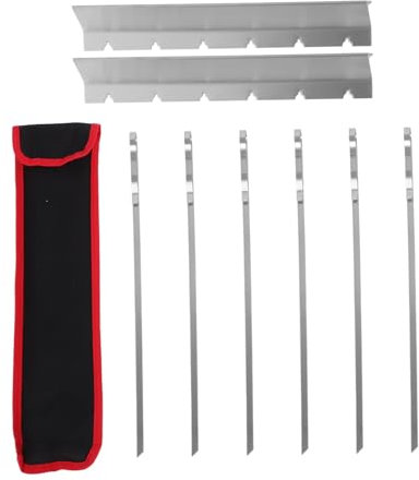 Happyyami 1ensemble Set De Brochettes Acier Inoxydable Réutilisables Pour Barbecue Kit Pour Kebab Et Viande Outil Pratique Pour Grillades Plein Air