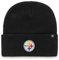'47 NFL Pittsburgh Steelers Unisex Cuff Knit, Beanie, Team Logo, Farbe Schwarz
