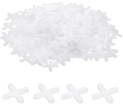 sourcing map Fliesen-Abstandshalter, 4 mm, Hartplastik, Kreuzfliesen, Nivellierer, Abstandshalter, Installation, Keramik, Abstandshalter für Wand, Boden, 100 Stück