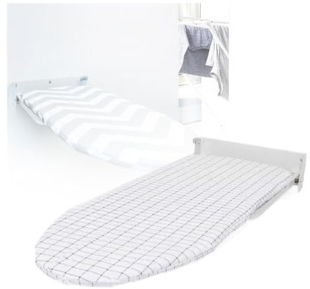 Tabla De Planchar Montada En La Pared, Tabla De Planchar Compacta Que Ahorra Espacio, Tabla De Planchar Plegable, For Espacios Pequeños, Casa, Apartamento, Guardarropa, Dormitorio, Lavandería(White2)