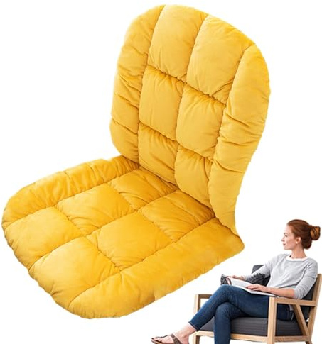 Cojín De Silla De Soporte Dorsal – Cojín De Silla Antideslizante, Cojín De Silla De Trabajo | Cómodo Cojín De Silla con Soporte De Espalda, Asiento Práctico, Cojín De Silla De Interés