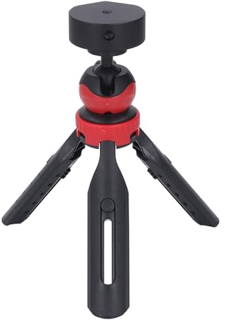 Depisuta Mini Stativ, Einstellbare Height Mini Tragbarer Stativ -Mount -Ständer mit Adapter und Erdungsstiften Outdoor Tragbares Montage -Kit für Camping