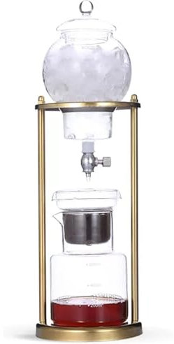 Cold Brew Drip Tower, Cold Brew Drip Tower Coffee Maker - 600ml/20.29oz Capacity, Stainless Steel Rack, Adjustable Dripper