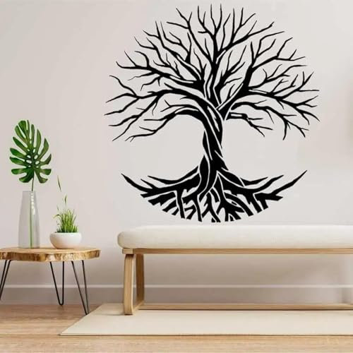YOZYOOOZ Abstrakter Baum des Lebens Wandaufkleber Schule Bibliothek Arbeitszimmer Schlafzimmer Wohnzimmer Dekoration Kunst Tapete Wand Kunst Aufkleber