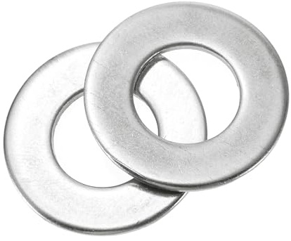 QUARKZMAN 40Pcs M12 304 Acciaio Inossidabile Rondelle Piatte Rondella Liscia 12mm ID 24mm OD 1.5mm Spessore Spessori Piatti per Viti Bulloni Riparazione Idraulica Rubinetto Giardino, Argento