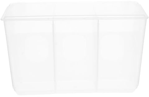 TOYANDONA Comedero para Pájaros Transparente Dispensador Automático De Alimentos, Caja De Alimentación De Tres Agujeros, Colgante para Jaulas, Herramienta para Alimentación De Aves Domésticas