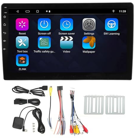 Torvex Car Multimedia Player, 10.1in DVD Radio GPS Navigation Compatible with Android 10.0 System 12V, Universal Vehicle Audio Unit