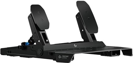 Logitech G RS Pedals - Sim Racing Pedals with 75 kg Load Cell Brake, Adjustable Pedal Positions, Modular Design, Robust Extendable Steel Frame