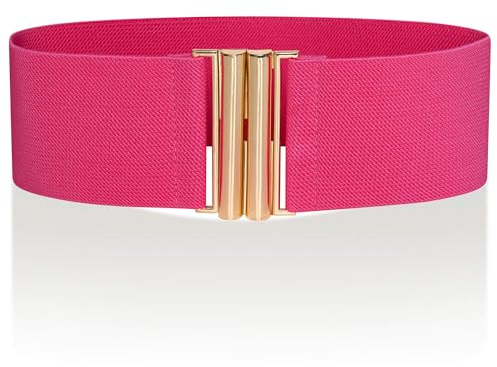 Ro Rox Damen Breiter Elastischer Taillengürtel im Retro Vintage Stil – Stretchgürtel für Kleider, 50er Jahre – Moderne Schnalle, Mehrere Farben