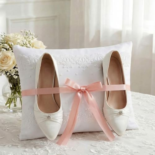 Leinuosen Cojines para 15 Años De Quinceañera Quinceanera Kneeling Pillow Prayer for Kneeling 12 x 16 Inch Embroidered Pillow Cover Shoe Pillows Cojines para 15 Años De Quinceañera Decorations