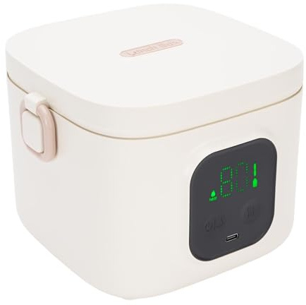 SIXRUN Scatola per il Pranzo Elettrica Senza Fili, 25W Scaldavivande Portatile 500ML con Batteria da 8800mAh e Riscaldamento Rapido per Ragazzi Ragazze Viaggio Ufficio Auto