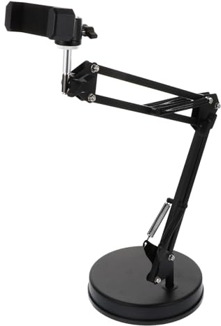 BESPORTBLE Metal Scissor Arm Stand for Phone and Webcam with 360 Degree Angle Adjustment, Hands-free Abs and Iron Camera Suspension Arm, for Video Recording and Desktop Use
