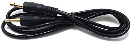 Maincore 50cm 3.5mm to 3.5mm MONO Jack Cable Lead For Audio or Power GOLD PLATED Connectors (0.5m)