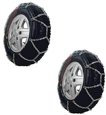 RICAMBIITALIEN 2017 Schneeketten 205/55 R16 aus Stahl 9 mm zugelassen ONORM V5117, Auto Zubehör Winter