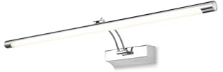 MAYTONI DECORATIVE LIGHTING Moderna Lampada da parete a LED, Montatura in metallo color argento, A braccio, per Luce da esposizione, bagno, quadri, arte, ufficio,3000K 1200lm 16W LED inclusa