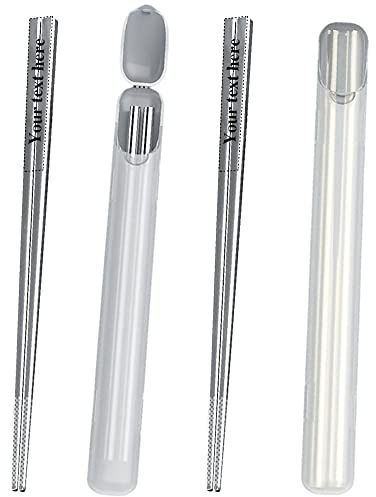 qiqule Palillos personalizados Palillos personalizados palillos de acero inoxidable