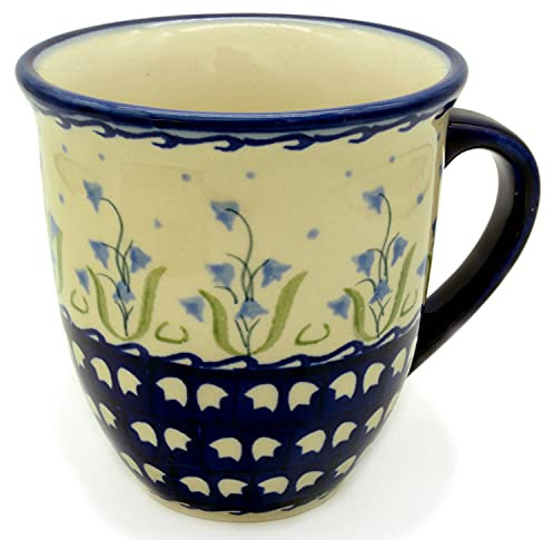 Bunzlauer Keramik Becher 400 ml (Dekor Campanula) - Keramik, Becherform, Tasse, Zuhause