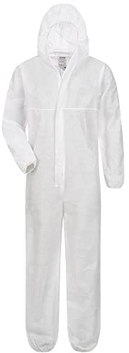 SCHUTZGUT 2966-5xl Combinaison jetable, Blanc, XXXXL Mixte