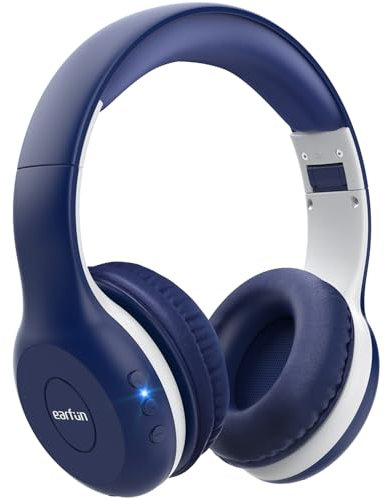EarFun Kids Headphones Wireless, Bluetooth 5.4 Headphones for Kids with Mic, 85/94dB Volume Limited, Hi-Fi Stereo Sound, 40H Playtime, Over Ear Headphone for Boys Tablet Phone PC School/Travel